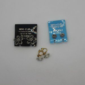 Vintage Coro Mini Clip Earrings